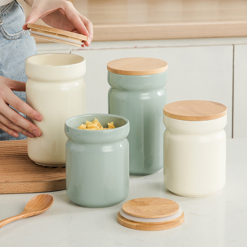 Nordic Ceramic Sealed Can Food Storage Box