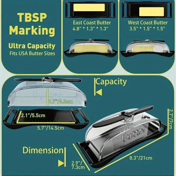 Plastic Butter Dish, Butter Knife Spatula For Home Kitchen, Camping Utensils.